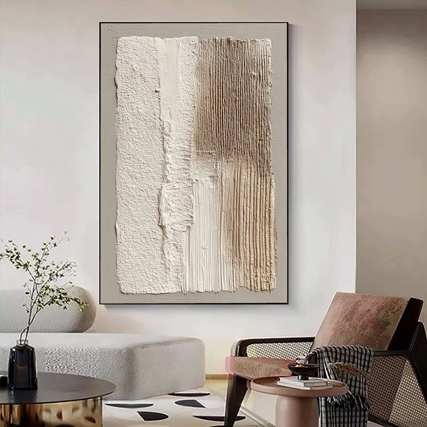 Minimalist Tactile Surface | Neutral Art