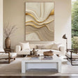 Textured Wave Opulence | Gilded Flow