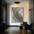 Textured Spiral Opulence | Monochrome Whorl