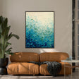 Textured Wave Petals | Teal Indigo