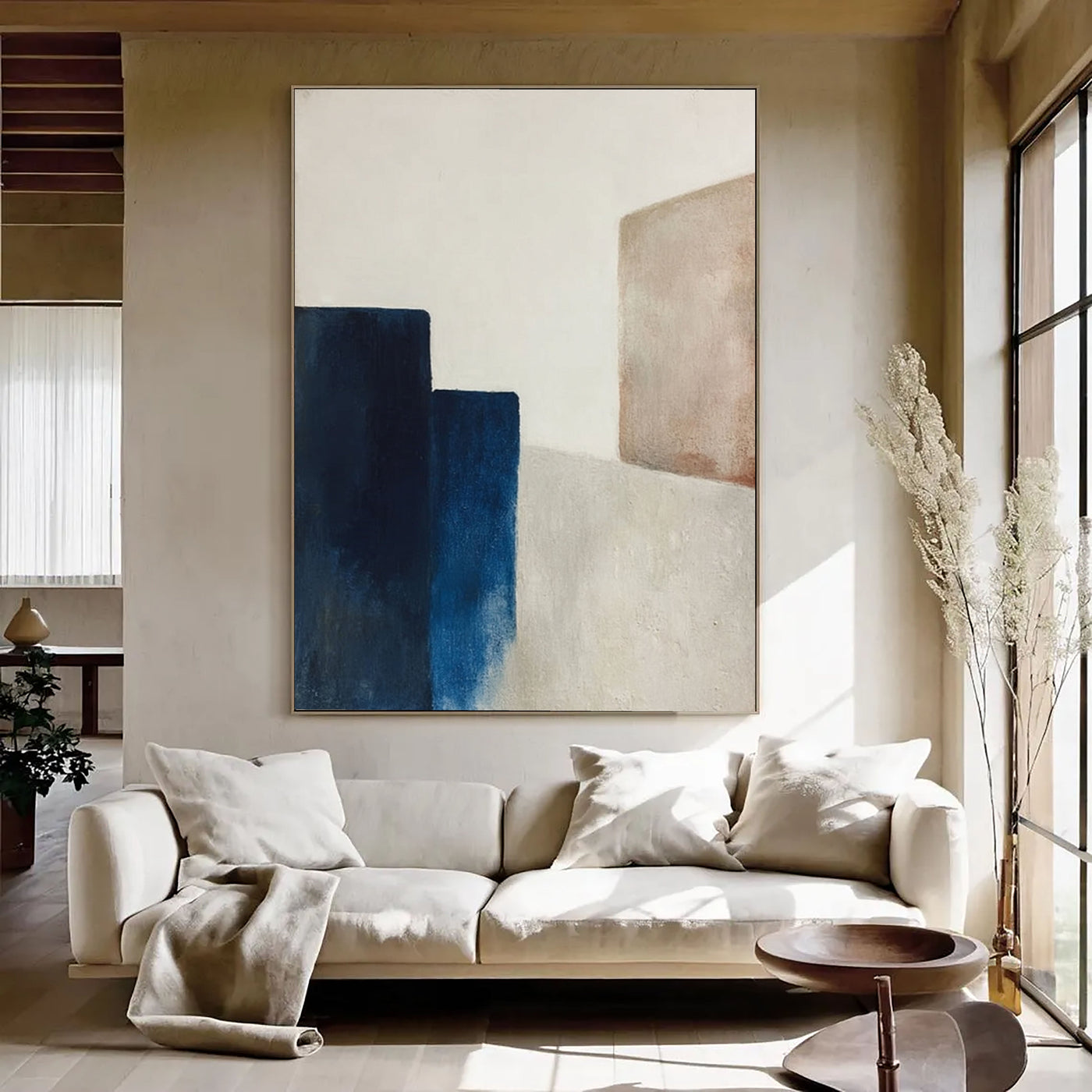 Serene Geometric Forms | Deep Blue