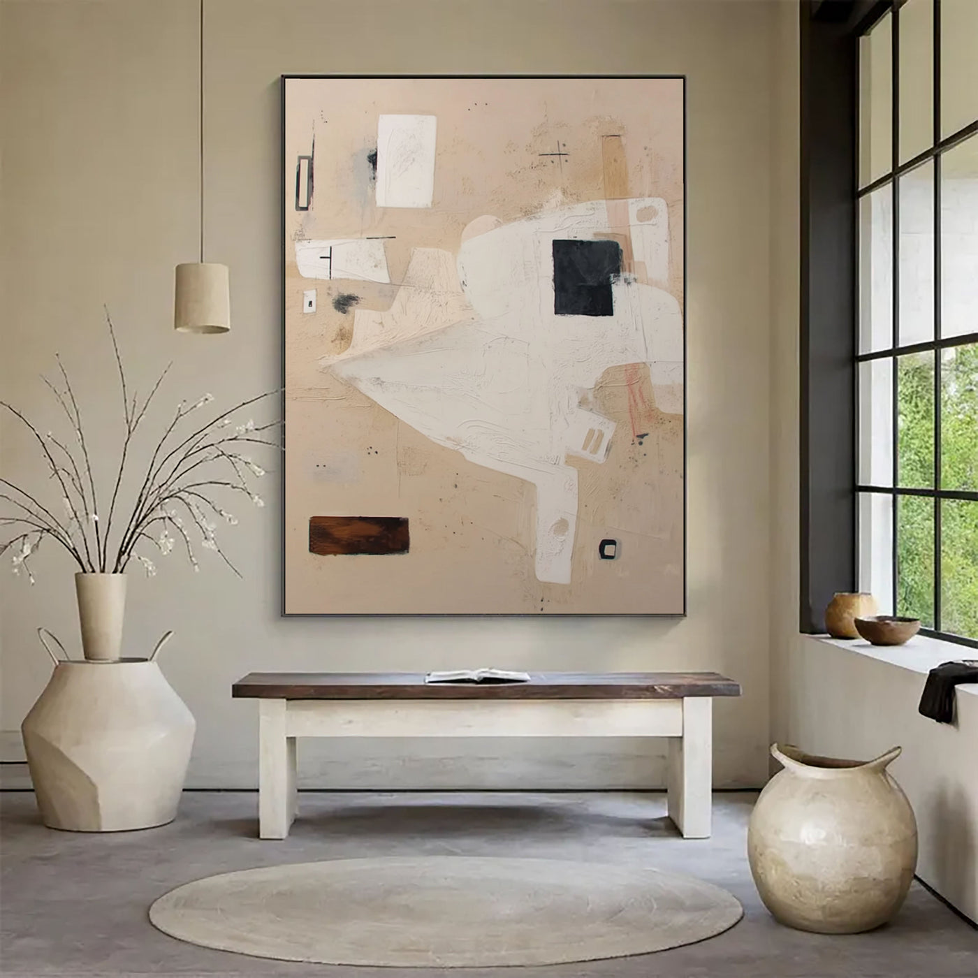 Abstract Geometric Balance | Soft Tones