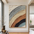 Textured Curved Layers | Terracotta Gray