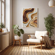 Textured Wave Opulence | Gilded Swirl