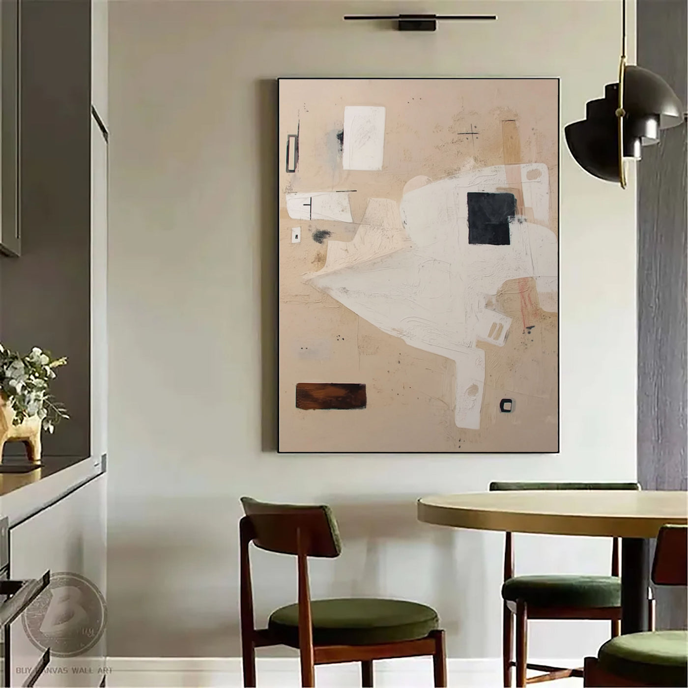 Abstract Geometric Balance | Soft Tones