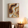 Textured Wave Opulence | Gilded Swirl