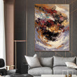 Textured Swirling Vortex | Crimson Gold