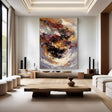 Textured Swirling Vortex | Crimson Gold