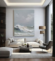 Textured Coastal Dynamism | Blue Wave