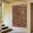 Textured Spiral Opulence | Bronze Whorl