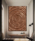 Textured Spiral Opulence | Bronze Whorl