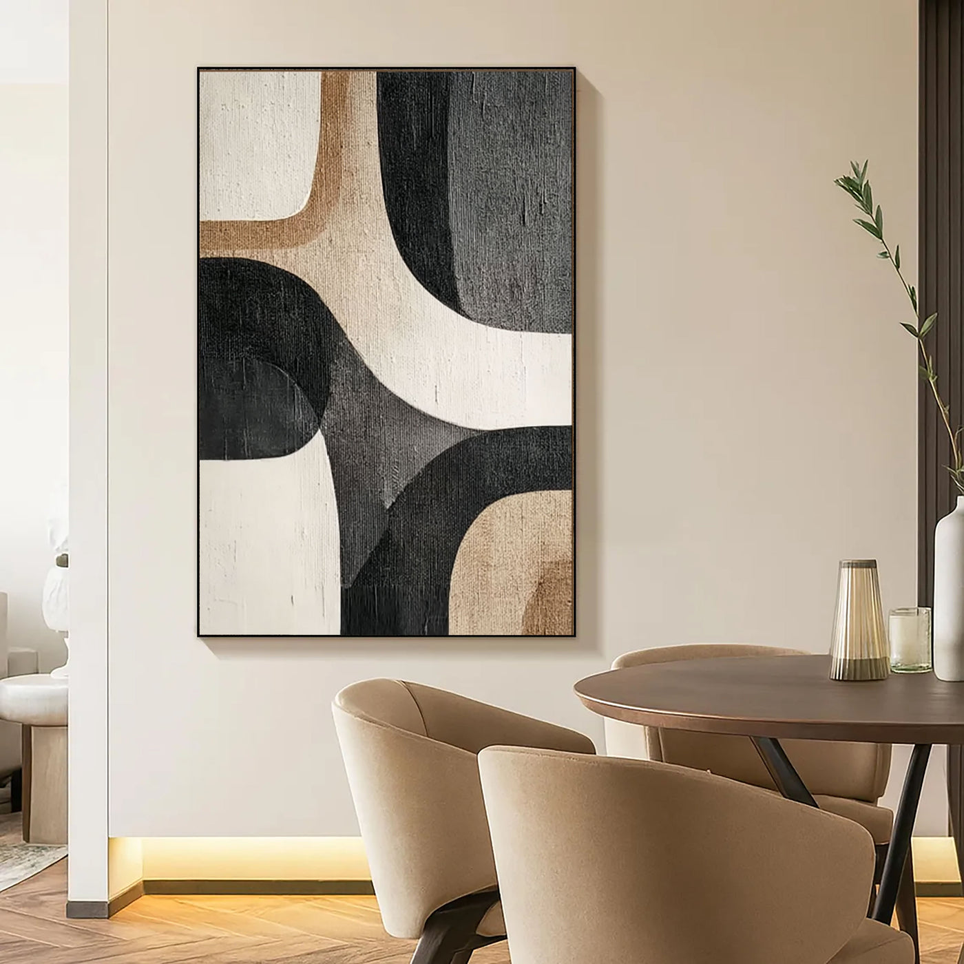 Abstract Organic Curves | Neutral Tones