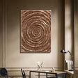 Textured Spiral Opulence | Bronze Whorl
