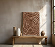 Textured Spiral Opulence | Bronze Whorl