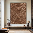 Textured Spiral Opulence | Bronze Whorl
