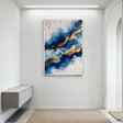 Textured Blue Currents | Indigo Gold