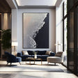 Textured Coastal Contrast | Silver Wave