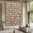 Textured Dot Opulence | Beige Spots