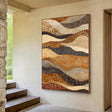 Textured Wave Layers | Terracotta Ivory