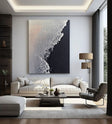Textured Coastal Contrast | Silver Wave