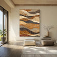 Textured Wave Layers | Terracotta Ivory