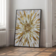 Textured Petal Opulence | Gilded Bloom