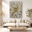 Textured Petal Opulence | Gilded Bloom