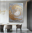 Textured Spiral Opulence | Gilded Swirl