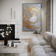 Textured Spiral Opulence | Gilded Swirl