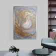 Textured Spiral Opulence | Gilded Swirl