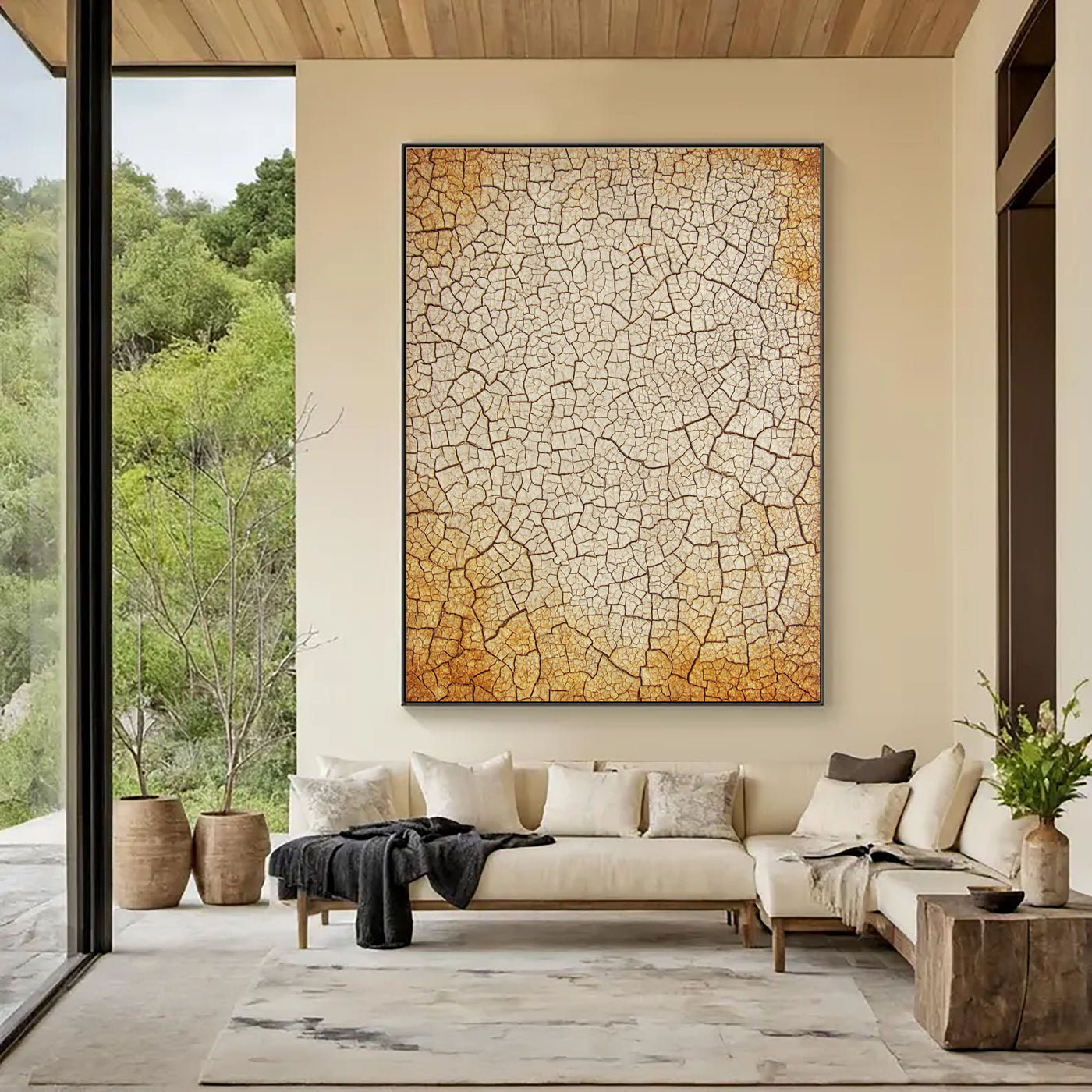 Textured Crackle Opulence | Earth Tone