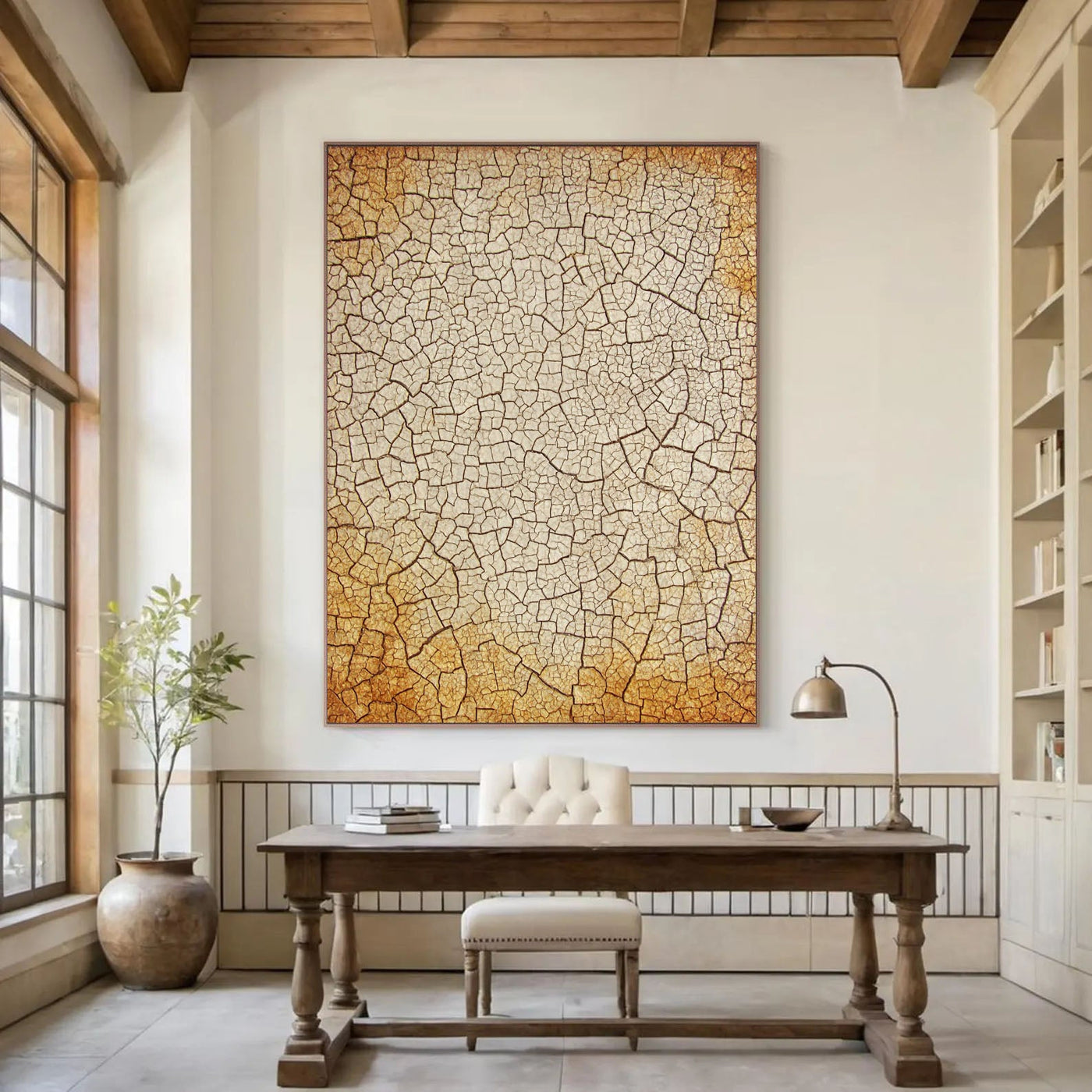 Textured Crackle Opulence | Earth Tone