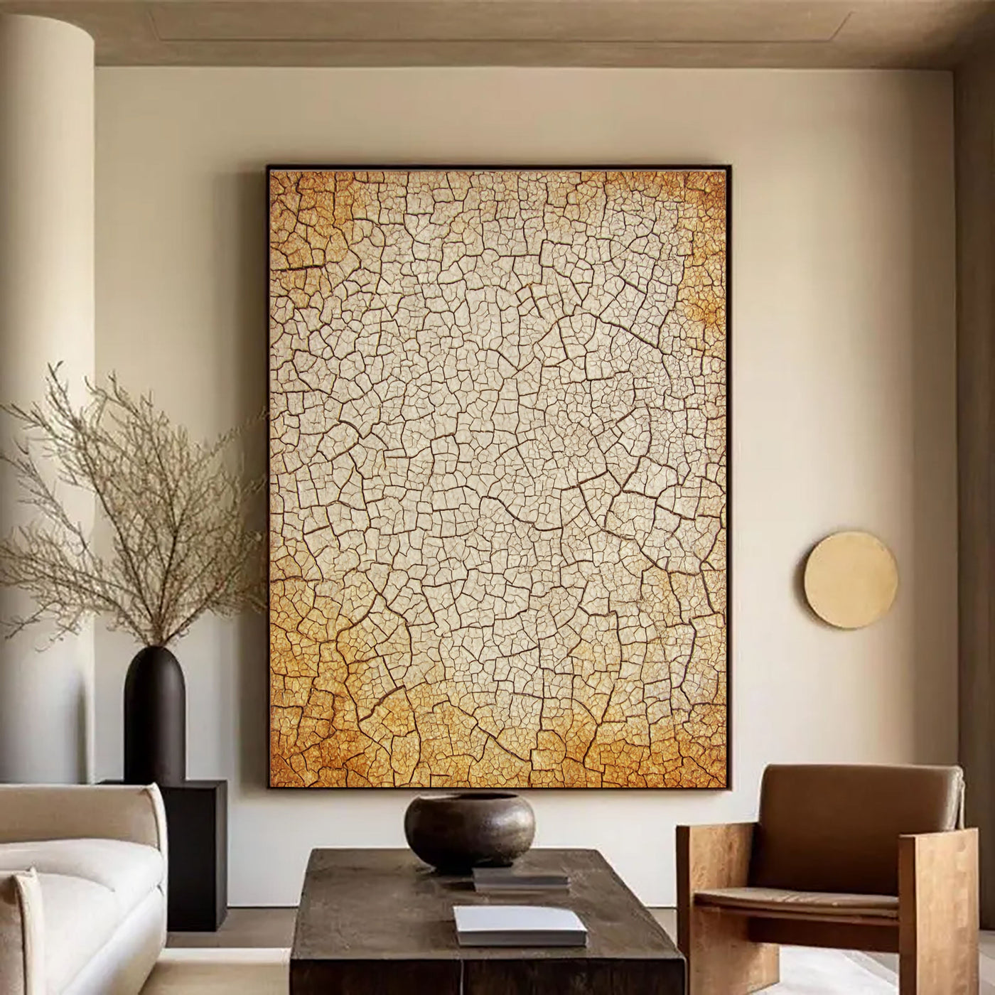 Textured Crackle Opulence | Earth Tone