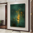 Textured Night Lanterns | Teal Gold