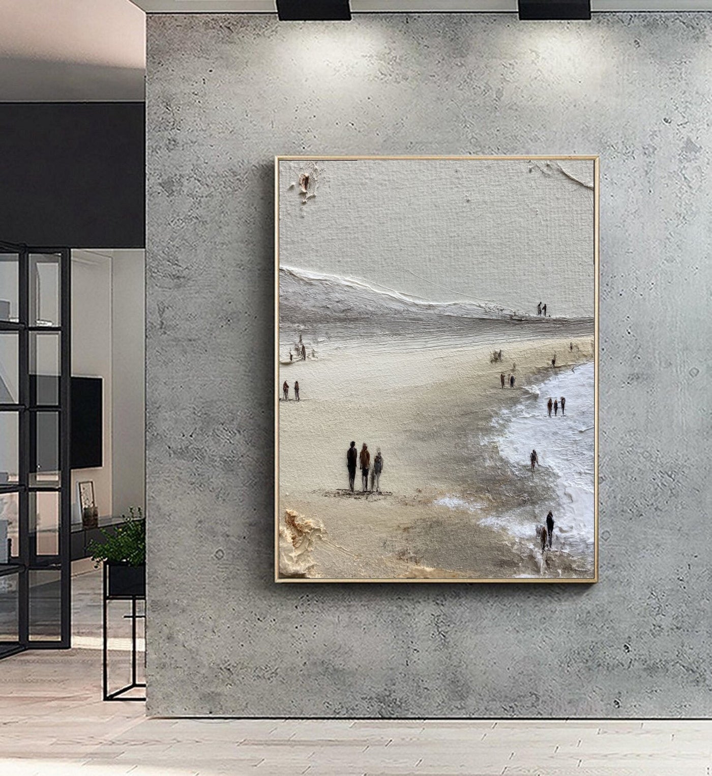 Textured Coastal Harmony | Beige Shore