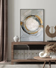 Textured Circular Opulence | Gilded Ring