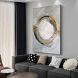 Textured Circular Opulence | Gilded Ring