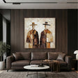 Textured Rustic Figures | Hat Silhouettes