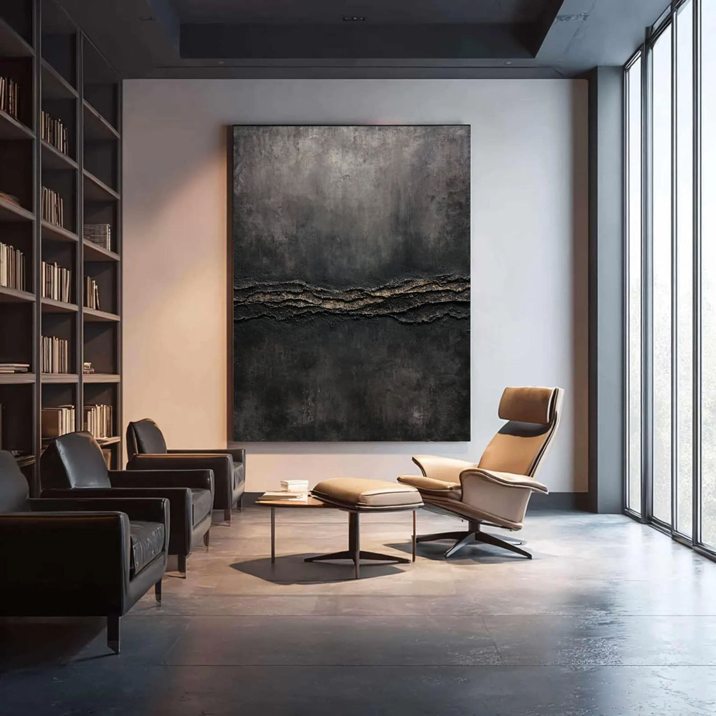Textured Luxe Opulence | Black Gold