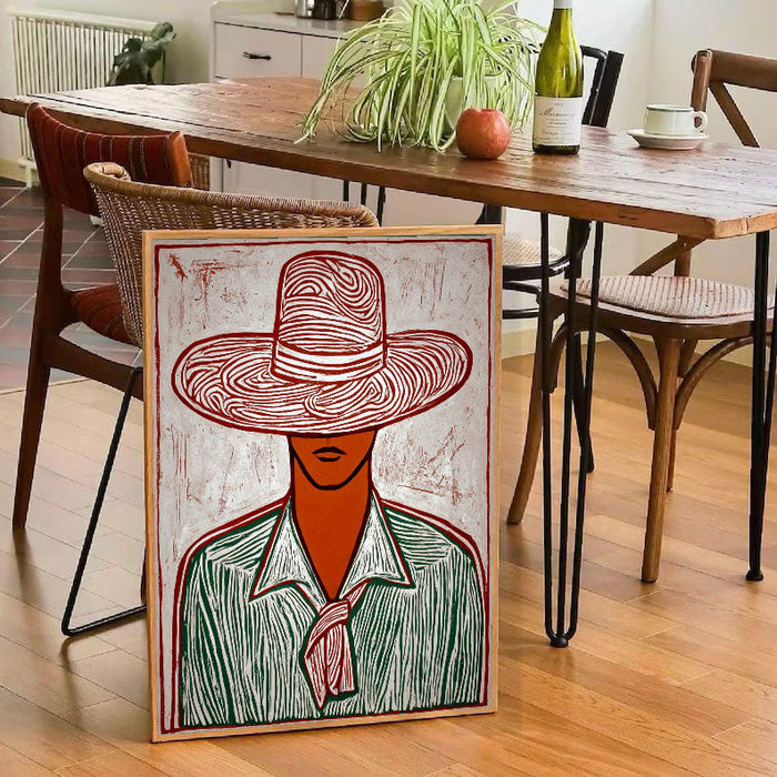 Textured Folk Opulence | Hat Attire