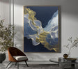 Textured Linear Elegance | Gilded Waves