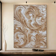 Textured Ornate Swirls | Warm Taupe
