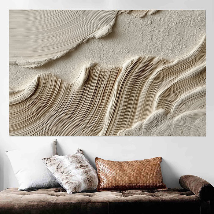 Sculptural Layered Texture | Neutral Beige