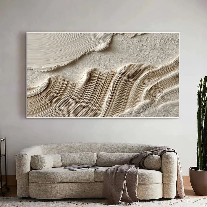 Sculptural Layered Texture | Neutral Beige