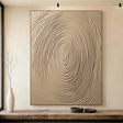 Textured Fingerprint Impression | Beige Ivory