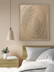 Textured Fingerprint Impression | Beige Ivory