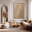 Textured Fingerprint Impression | Beige Ivory