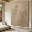Textured Fingerprint Impression | Beige Ivory