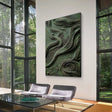 Textured Wave Opulence | Green Gold