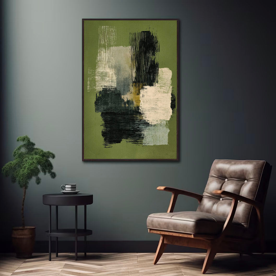 Textured Abstract Opulence | Green Blend